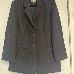Black Pin Striped Blazer